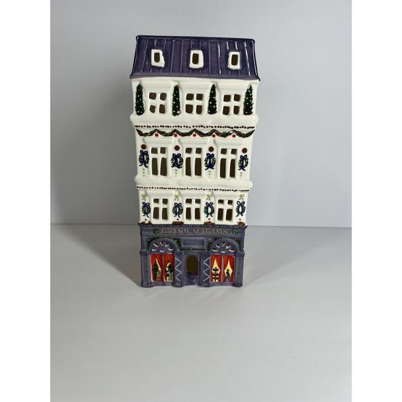 Anthropologie Ceramic Holiday House Department Store Christmas - Picture 2 of 6